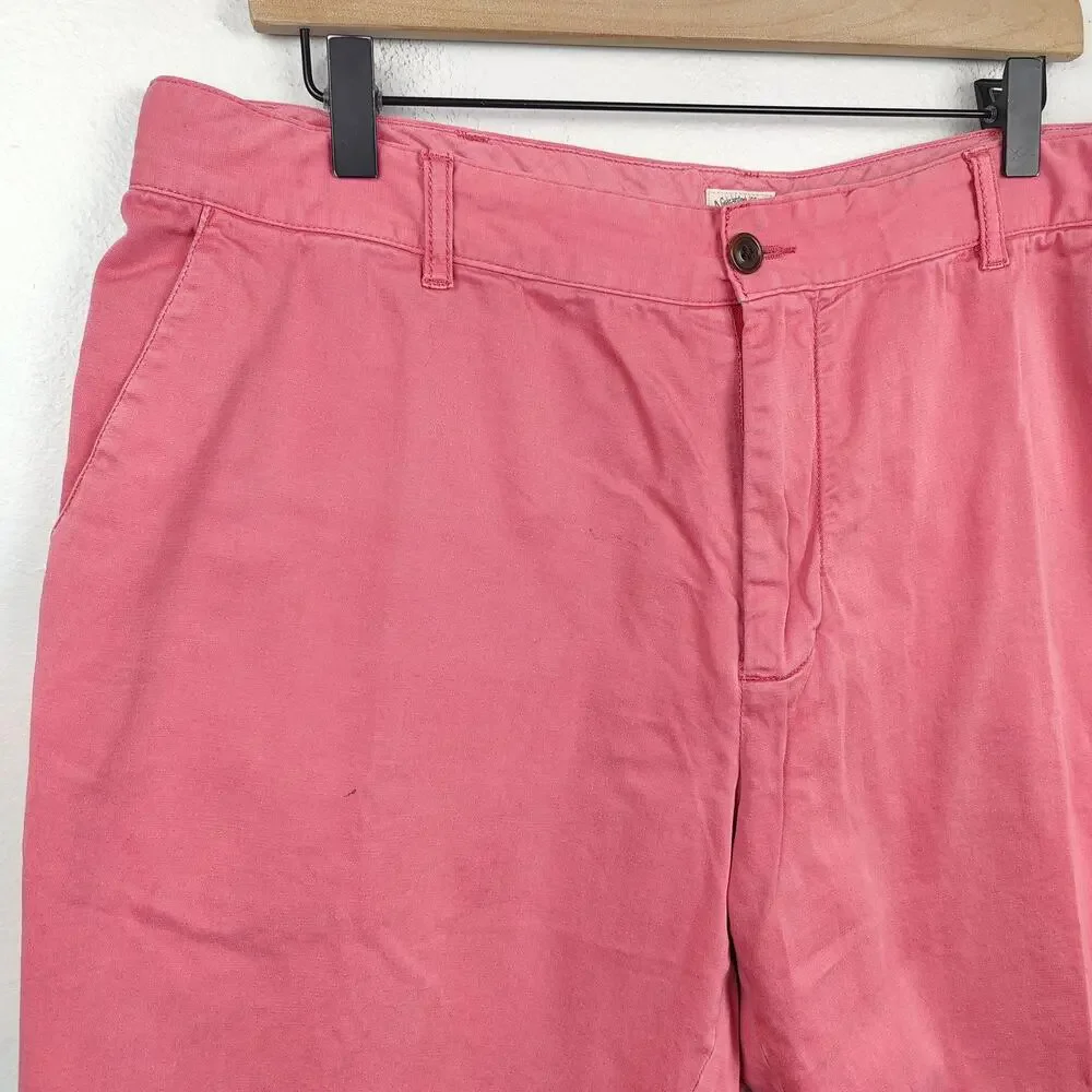 Faherty Chino‎ Shorts Mens 36 Coral Pink Cotton Stretch 9